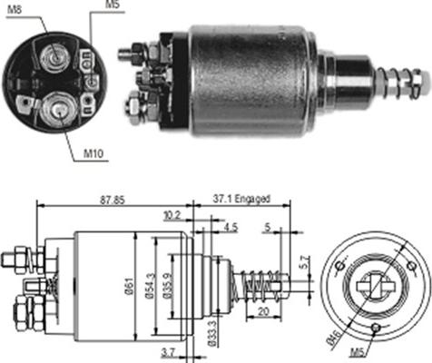 Magneti Marelli 940113050193 - Elettromagnete, Motore d'avviamento www.autoricambit.com