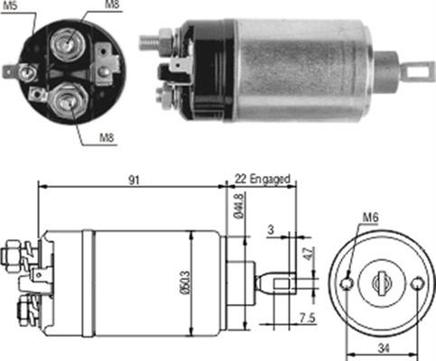 Magneti Marelli 940113050166 - Elettromagnete, Motore d'avviamento www.autoricambit.com