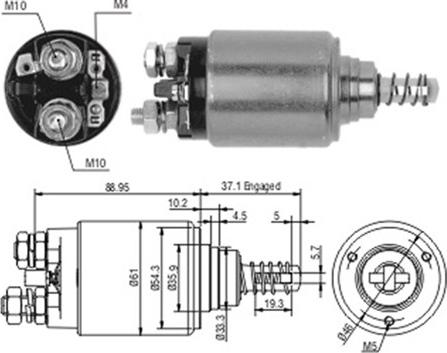 Magneti Marelli 940113050189 - Elettromagnete, Motore d'avviamento www.autoricambit.com