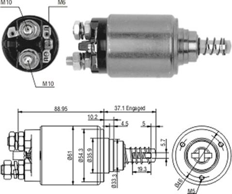 Magneti Marelli 940113050186 - Elettromagnete, Motore d'avviamento www.autoricambit.com