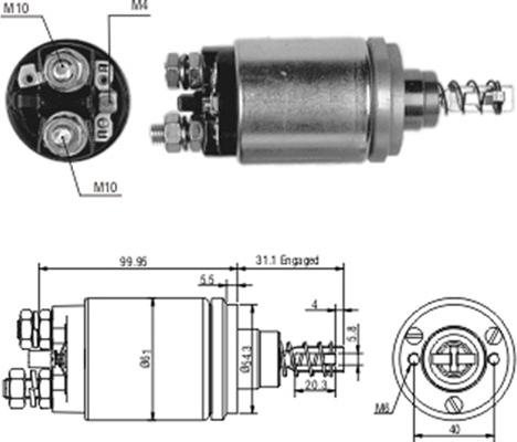 Magneti Marelli 940113050183 - Elettromagnete, Motore d'avviamento www.autoricambit.com