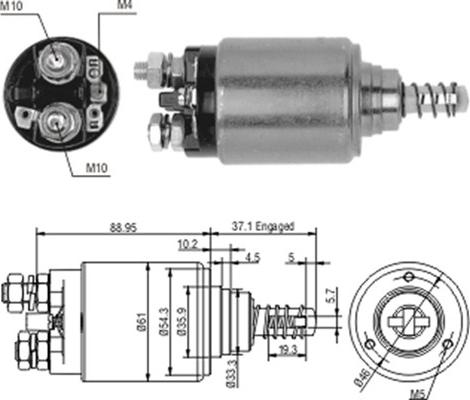 Magneti Marelli 940113050187 - Elettromagnete, Motore d'avviamento www.autoricambit.com