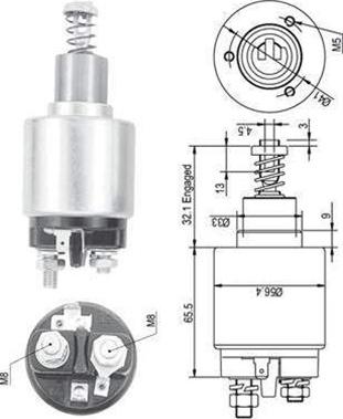 Magneti Marelli 940113050129 - Elettromagnete, Motore d'avviamento www.autoricambit.com