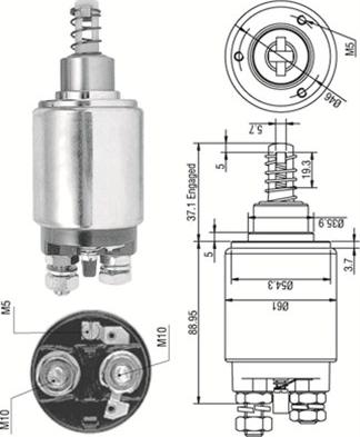 Magneti Marelli 940113050178 - Elettromagnete, Motore d'avviamento www.autoricambit.com