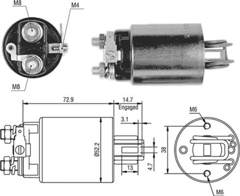 Magneti Marelli 940113050393 - Elettromagnete, Motore d'avviamento www.autoricambit.com