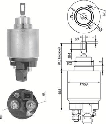 Magneti Marelli 940113050343 - Elettromagnete, Motore d'avviamento www.autoricambit.com