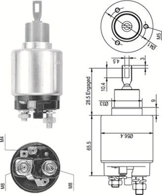 Magneti Marelli 940113050342 - Elettromagnete, Motore d'avviamento www.autoricambit.com