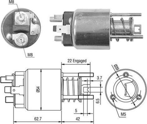 Magneti Marelli 940113050356 - Elettromagnete, Motore d'avviamento www.autoricambit.com