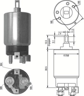 Magneti Marelli 940113050351 - Elettromagnete, Motore d'avviamento www.autoricambit.com