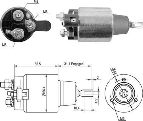 Magneti Marelli 940113050364 - Elettromagnete, Motore d'avviamento www.autoricambit.com