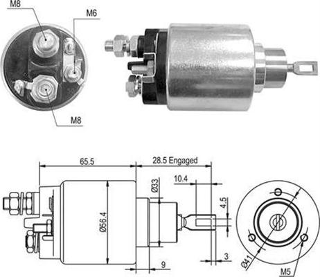 Magneti Marelli 940113050365 - Elettromagnete, Motore d'avviamento www.autoricambit.com