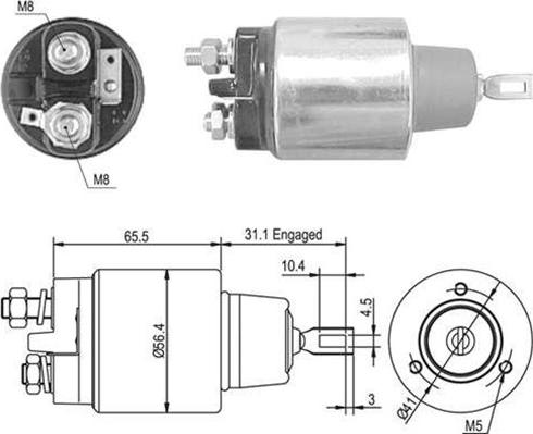 Magneti Marelli 940113050380 - Elettromagnete, Motore d'avviamento www.autoricambit.com