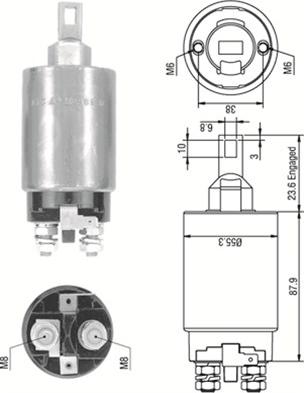 Magneti Marelli 940113050335 - Elettromagnete, Motore d'avviamento www.autoricambit.com