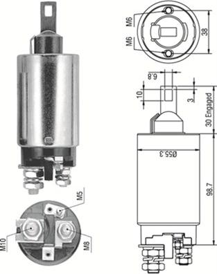 Magneti Marelli 940113050329 - Elettromagnete, Motore d'avviamento www.autoricambit.com