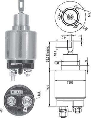 Magneti Marelli 940113050322 - Elettromagnete, Motore d'avviamento www.autoricambit.com