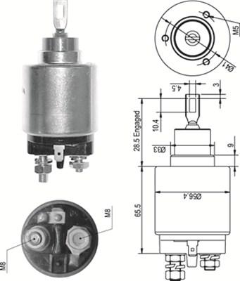 Magneti Marelli 940113050327 - Elettromagnete, Motore d'avviamento www.autoricambit.com