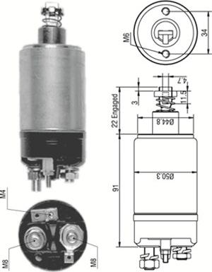 Magneti Marelli 940113050249 - Elettromagnete, Motore d'avviamento www.autoricambit.com