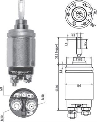 Magneti Marelli 940113050259 - Elettromagnete, Motore d'avviamento www.autoricambit.com