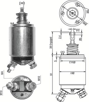 Magneti Marelli 940113050254 - Elettromagnete, Motore d'avviamento www.autoricambit.com