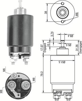 Magneti Marelli 940113050265 - Elettromagnete, Motore d'avviamento www.autoricambit.com