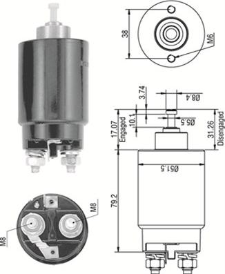 Magneti Marelli 940113050263 - Elettromagnete, Motore d'avviamento www.autoricambit.com