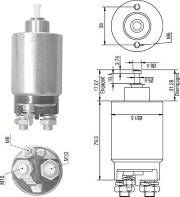 Magneti Marelli 940113050267 - Elettromagnete, Motore d'avviamento www.autoricambit.com