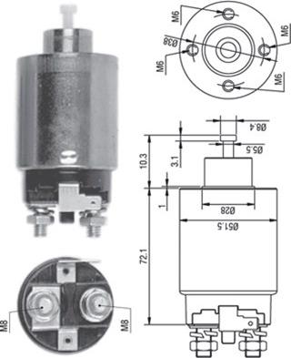 Magneti Marelli 940113050284 - Elettromagnete, Motore d'avviamento www.autoricambit.com