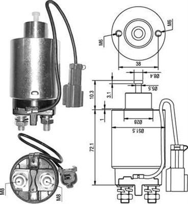 Magneti Marelli 940113050285 - Elettromagnete, Motore d'avviamento www.autoricambit.com