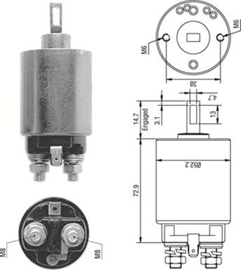 Magneti Marelli 940113050280 - Elettromagnete, Motore d'avviamento www.autoricambit.com