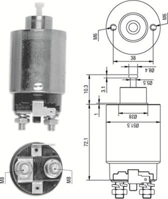 Magneti Marelli 940113050283 - Elettromagnete, Motore d'avviamento www.autoricambit.com