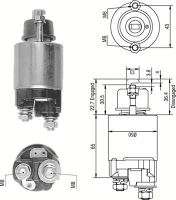 Magneti Marelli 940113050234 - Elettromagnete, Motore d'avviamento www.autoricambit.com