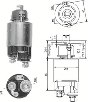 Magneti Marelli 940113050231 - Elettromagnete, Motore d'avviamento www.autoricambit.com