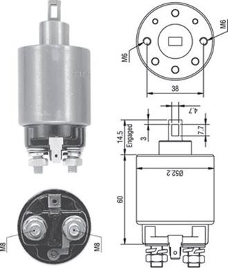 Magneti Marelli 940113050238 - Elettromagnete, Motore d'avviamento www.autoricambit.com