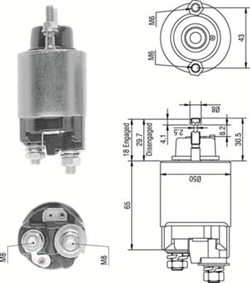 Magneti Marelli 940113050233 - Elettromagnete, Motore d'avviamento www.autoricambit.com