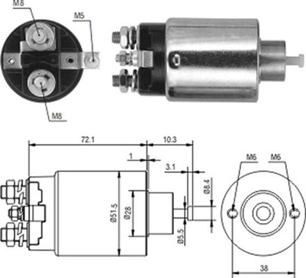 Magneti Marelli 940113050224 - Elettromagnete, Motore d'avviamento www.autoricambit.com