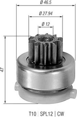 Magneti Marelli 940113020409 - Pignone, Motorino d'avviamento www.autoricambit.com