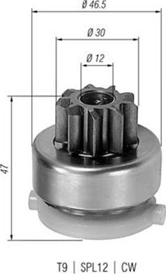 Magneti Marelli 940113020410 - Pignone, Motorino d'avviamento www.autoricambit.com