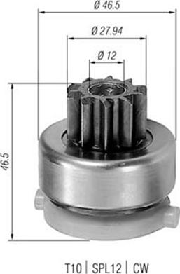 Magneti Marelli 940113020435 - Pignone, Motorino d'avviamento www.autoricambit.com