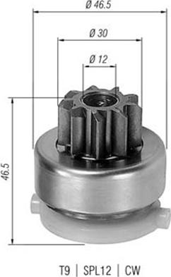 Magneti Marelli 940113020436 - Pignone, Motorino d'avviamento www.autoricambit.com