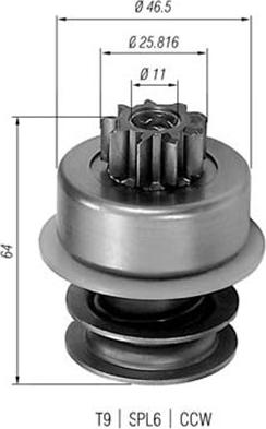 Magneti Marelli 940113020091 - Pignone, Motorino d'avviamento www.autoricambit.com