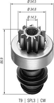 Magneti Marelli 940113020004 - Pignone, Motorino d'avviamento www.autoricambit.com