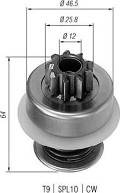 Magneti Marelli 940113020015 - Pignone, Motorino d'avviamento www.autoricambit.com