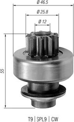 Magneti Marelli 940113020070 - Pignone, Motorino d'avviamento www.autoricambit.com