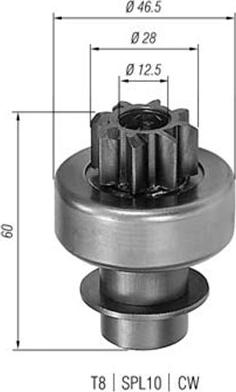 Magneti Marelli 940113020145 - Pignone, Motorino d'avviamento www.autoricambit.com