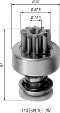 Magneti Marelli 940113020153 - Pignone, Motorino d'avviamento www.autoricambit.com