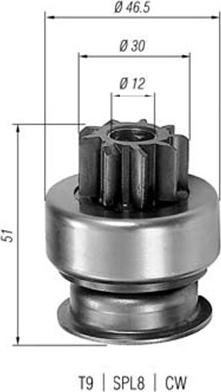 Magneti Marelli 940113020185 - Pignone, Motorino d'avviamento www.autoricambit.com