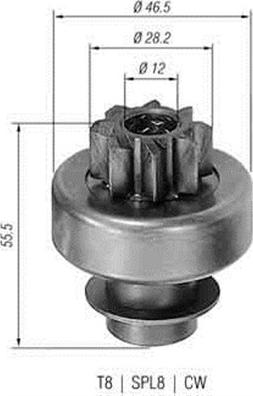 Magneti Marelli 940113020130 - Pignone, Motorino d'avviamento www.autoricambit.com