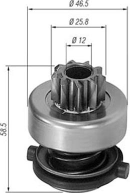 Magneti Marelli 940113020138 - Pignone, Motorino d'avviamento www.autoricambit.com