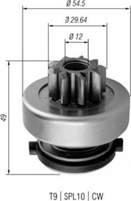 Magneti Marelli 940113020354 - Pignone, Motorino d'avviamento www.autoricambit.com