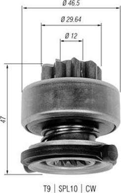 Magneti Marelli 940113020335 - Pignone, Motorino d'avviamento www.autoricambit.com